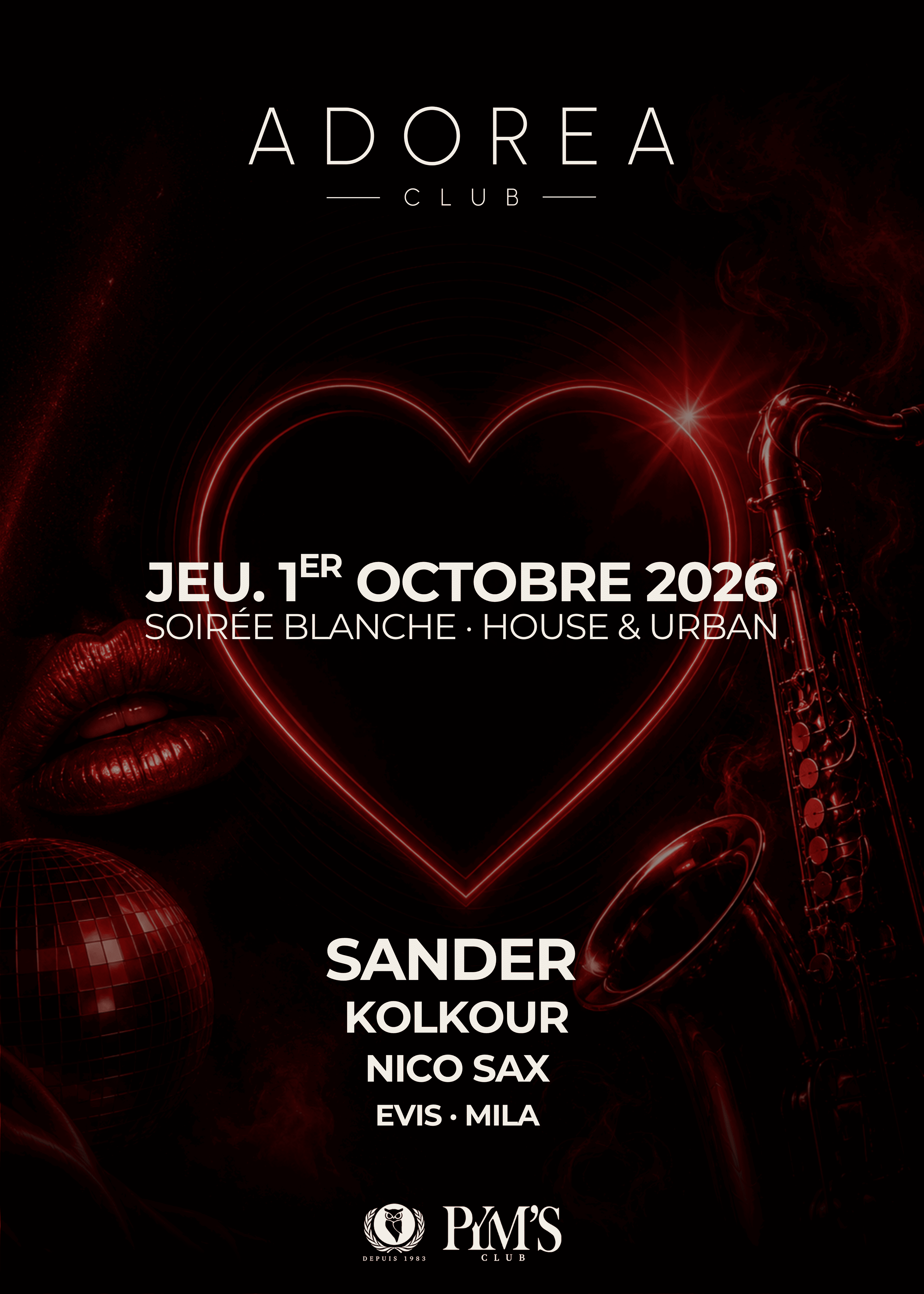 ADOREA CLUB - LADIES 9€ (Réservé aux Dames)
